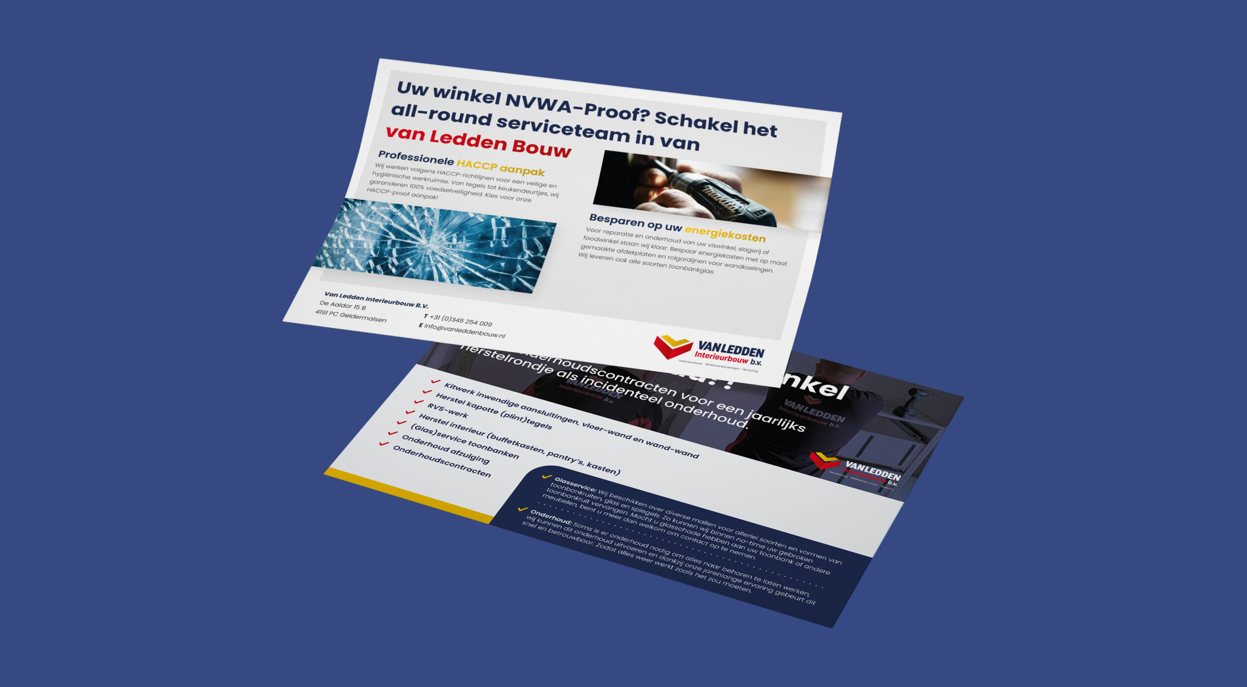 van Ledden Interieurbouw: Beurs Flyers